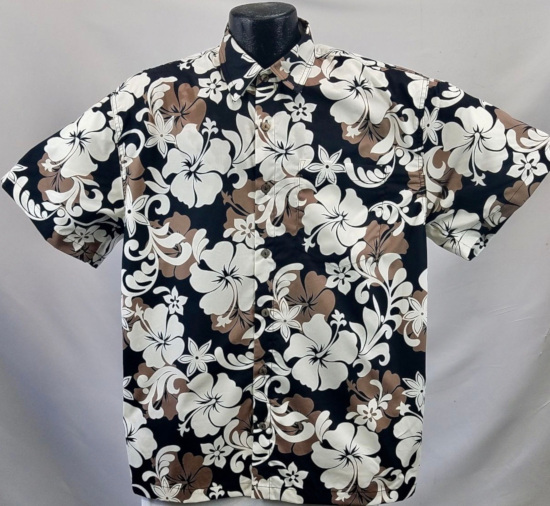Classic Black Hawaiian Shirt